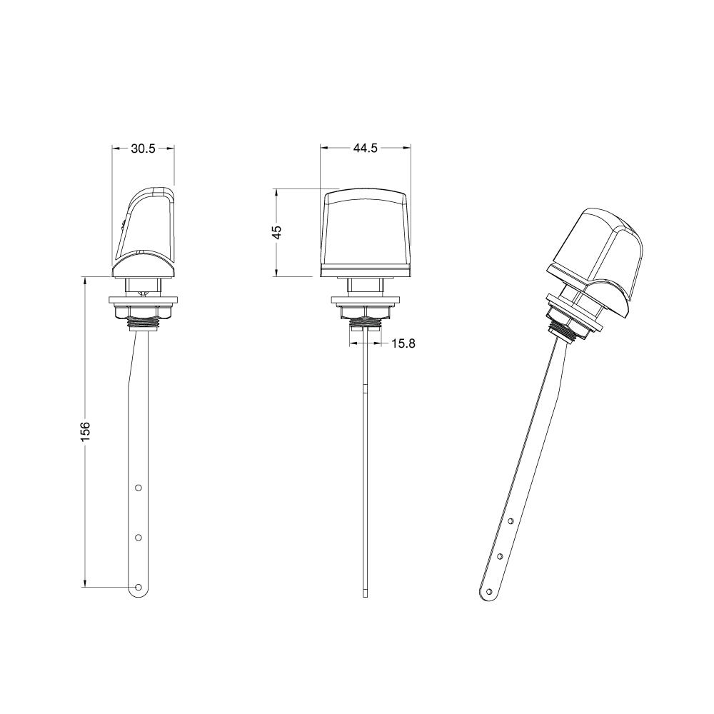 ก้านกดโถสุขภัณฑ์ HAFELE 495.61.965