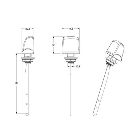 ก้านกดโถสุขภัณฑ์ HAFELE 495.61.965_3