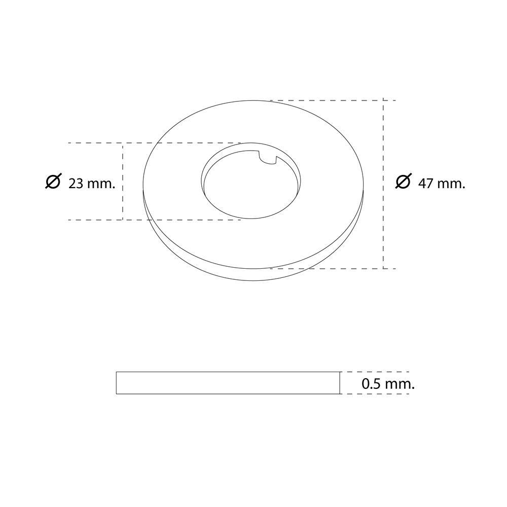 แป้นครอบฐานก๊อกออกผนัง DONMARK GL-9227