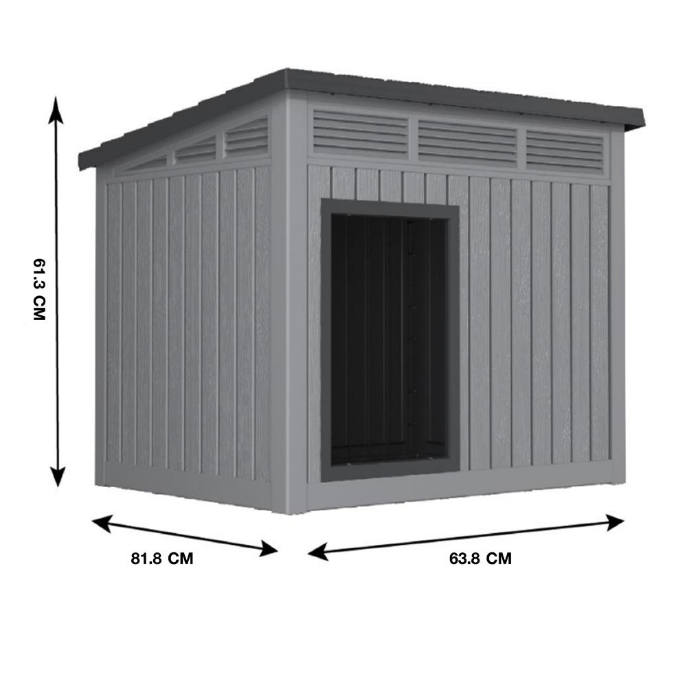 บ้านสัตว์เลี้ยง DPETT QUALY HOUSE สีเทา