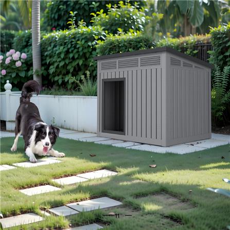 บ้านสัตว์เลี้ยง DPETT QUALY HOUSE สีเทา_1