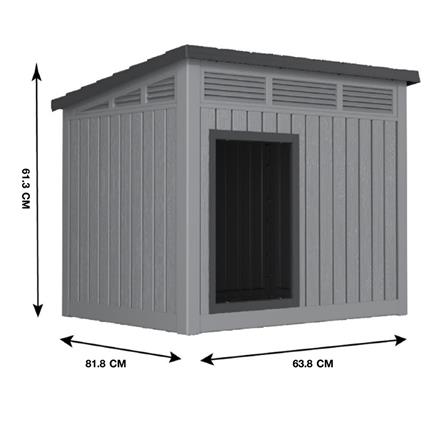 บ้านสัตว์เลี้ยง DPETT QUALY HOUSE สีเทา_2