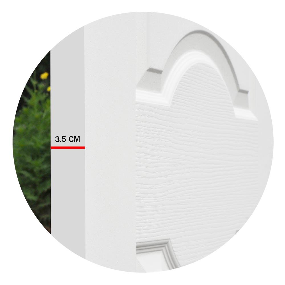 ประตูภายใน HDF ไม่เจาะลูกบิด METRO PISA 203 สุพรรณพฤกษ์ 90x200 ซม. สีรองพื้น