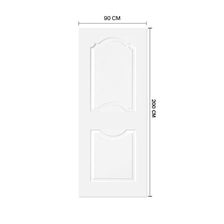 ประตูภายใน HDF ไม่เจาะลูกบิด METRO PISA 203 สุพรรณพฤกษ์ 90x200 ซม. สีรองพื้น_3