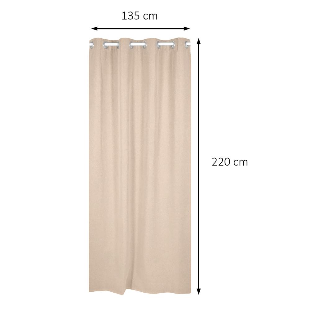 ผ้าม่าน EYELET HOME LIVING STYLE PROMPT UV 135x220 ซม. สีน้ำตาล