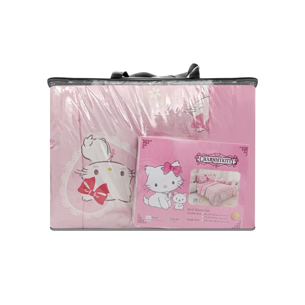 ชุดผ้าปูที่นอน 6 ฟุต (ชุด 6 ชิ้น) TULIP CHARMMY 60255-DLD037