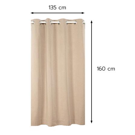 ผ้าม่าน EYELET HOME LIVING STYLE PROMPT UV 135x160 ซม. สีน้ำตาล_7