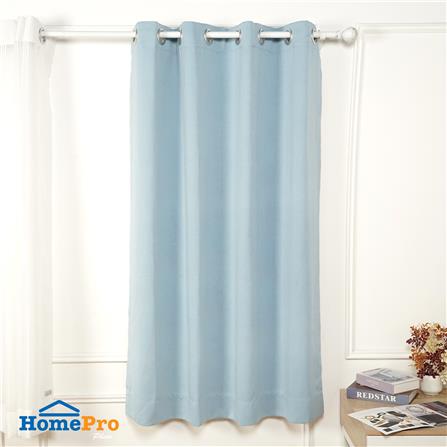ผ้าม่าน EYELET HOME LIVING STYLE STICK UV 135x160 ซม. สีฟ้า_5