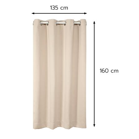 ผ้าม่าน EYELET HOME LIVING STYLE STICK UV 135x160 ซม. สีครีม_8