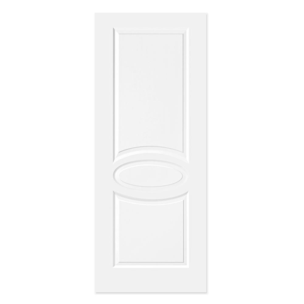 ประตูภายใน HDF ไม่เจาะลูกบิด METRO AREZZO 205 ราชาวดี 90x200 ซม. สีรองพื้น