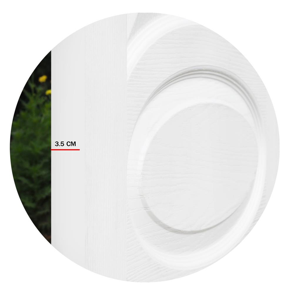 ประตูภายใน HDF ไม่เจาะลูกบิด METRO AREZZO 205 ราชาวดี 90x200 ซม. สีรองพื้น