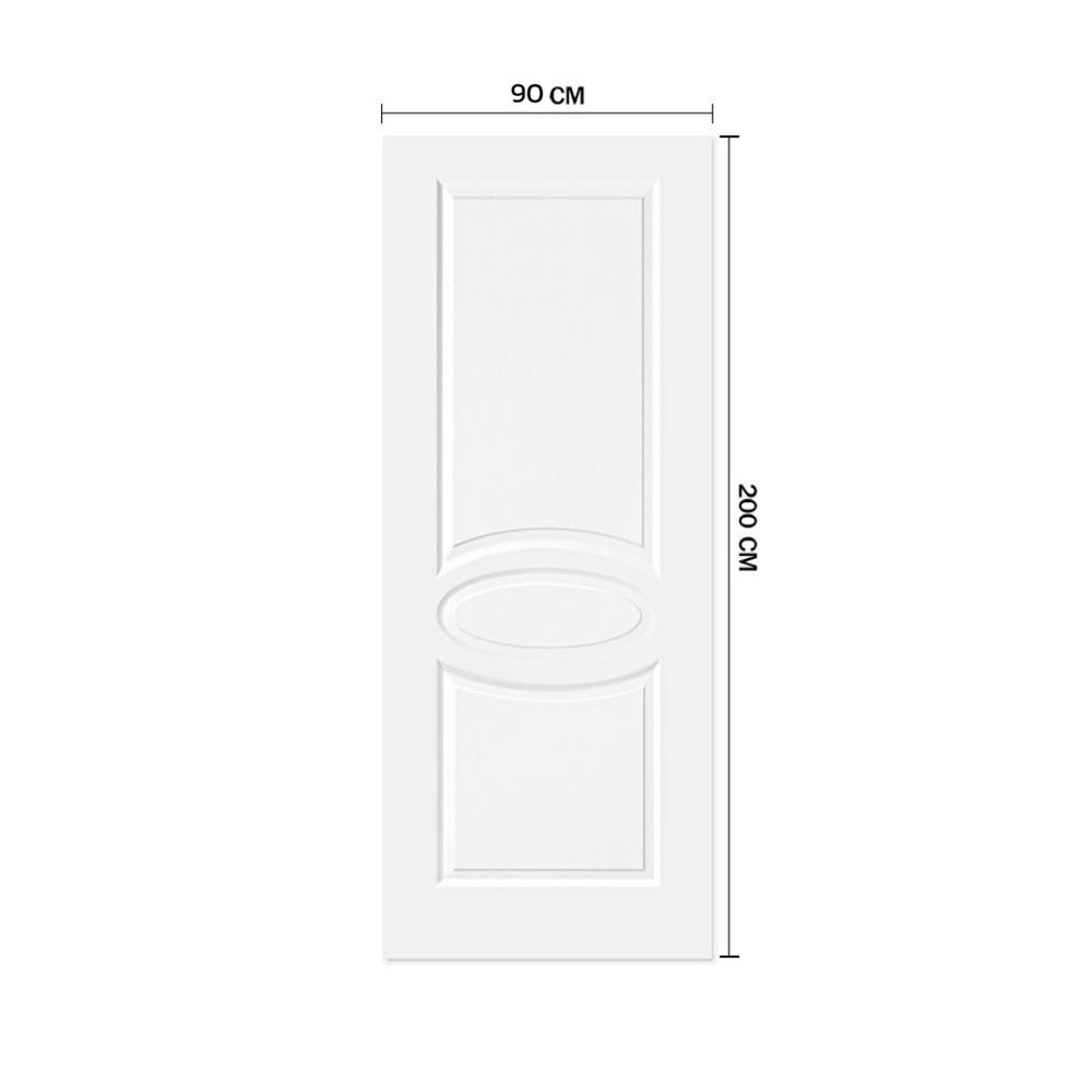 ประตูภายใน HDF ไม่เจาะลูกบิด METRO AREZZO 205 ราชาวดี 90x200 ซม. สีรองพื้น