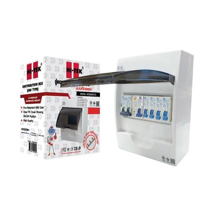 ชุดตู้คอนซูมเมอร์ยูนิต 8 ช่อง พร้อมเมนและกันดูด RCBO 50 แอมป์ HI-TEK_1