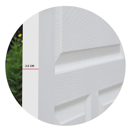 ประตูภายใน HDF ไม่เจาะลูกบิด METRO REMINI 502 เบญจพฤกษ์ 90x200 ซม. สีรองพื้น_4