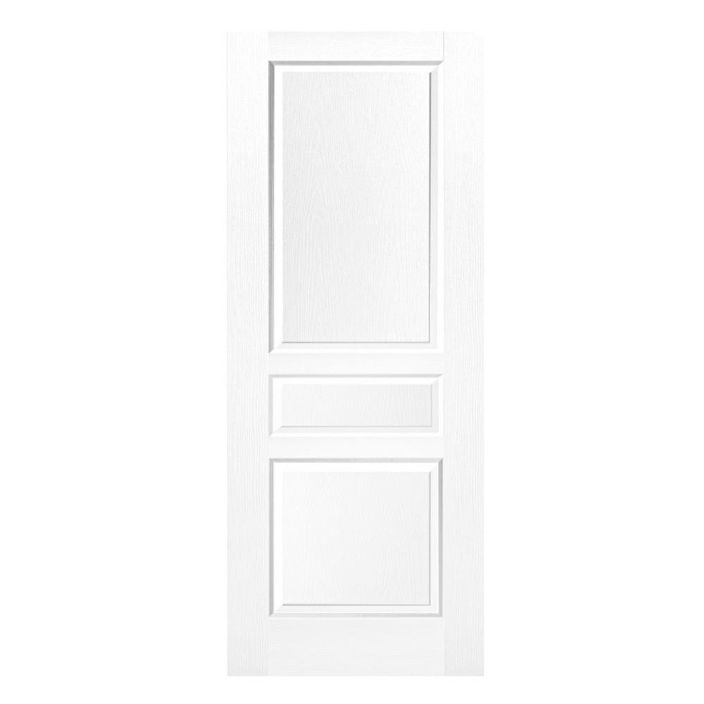 ประตูภายใน HDF ไม่เจาะลูกบิด METRO 301 รัตนพฤกษ์ 70x200 ซม. สีรองพื้น