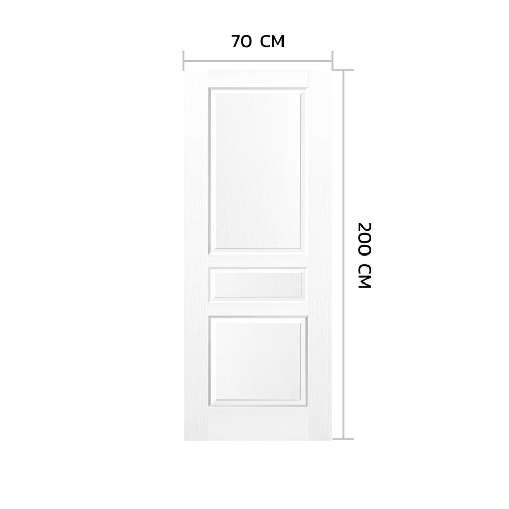 ประตูภายใน HDF ไม่เจาะลูกบิด METRO 301 รัตนพฤกษ์ 70x200 ซม. สีรองพื้น