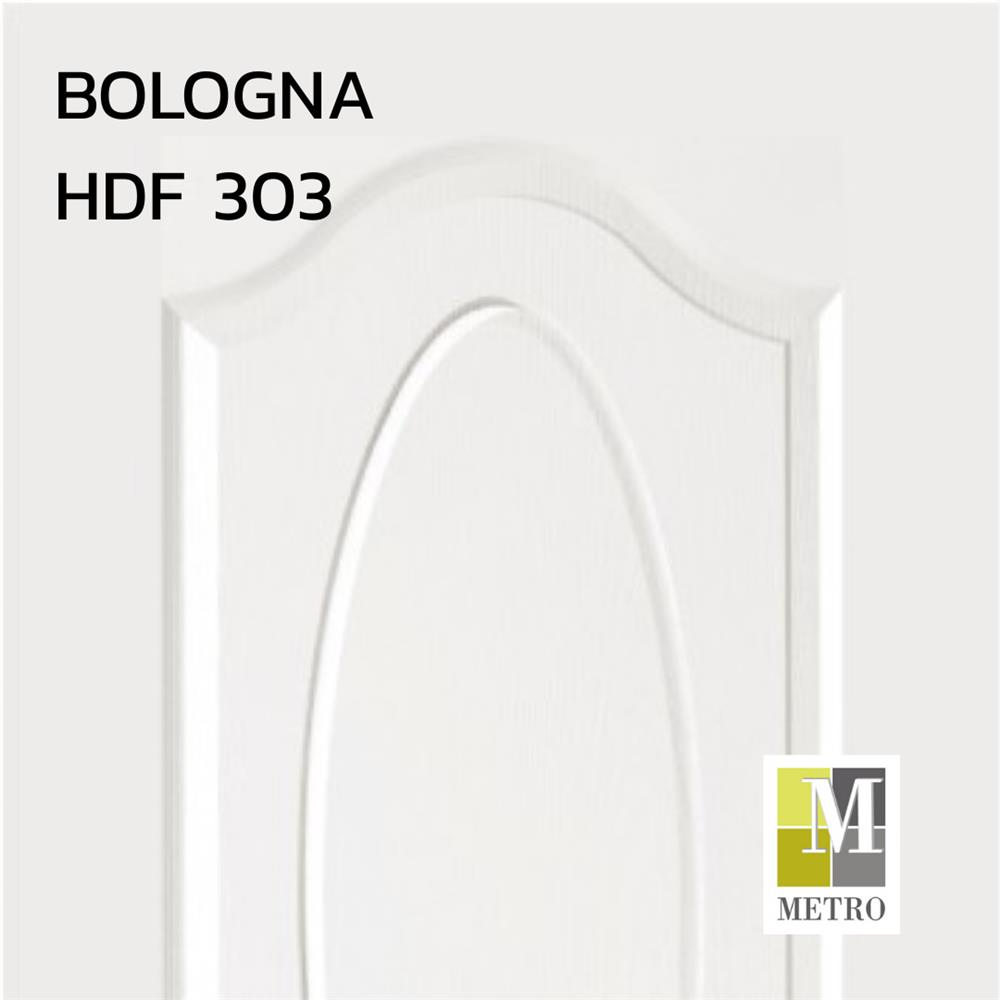 ประตูภายใน HDF ไม่เจาะลูกบิด METRO BOLOGNA 303 90x200 ซม. สีรองพื้น