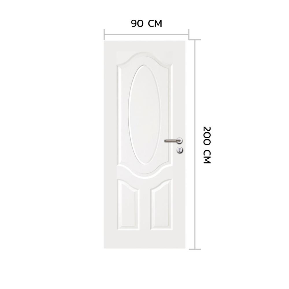 ประตูภายใน HDF ไม่เจาะลูกบิด METRO BOLOGNA 303 90x200 ซม. สีรองพื้น