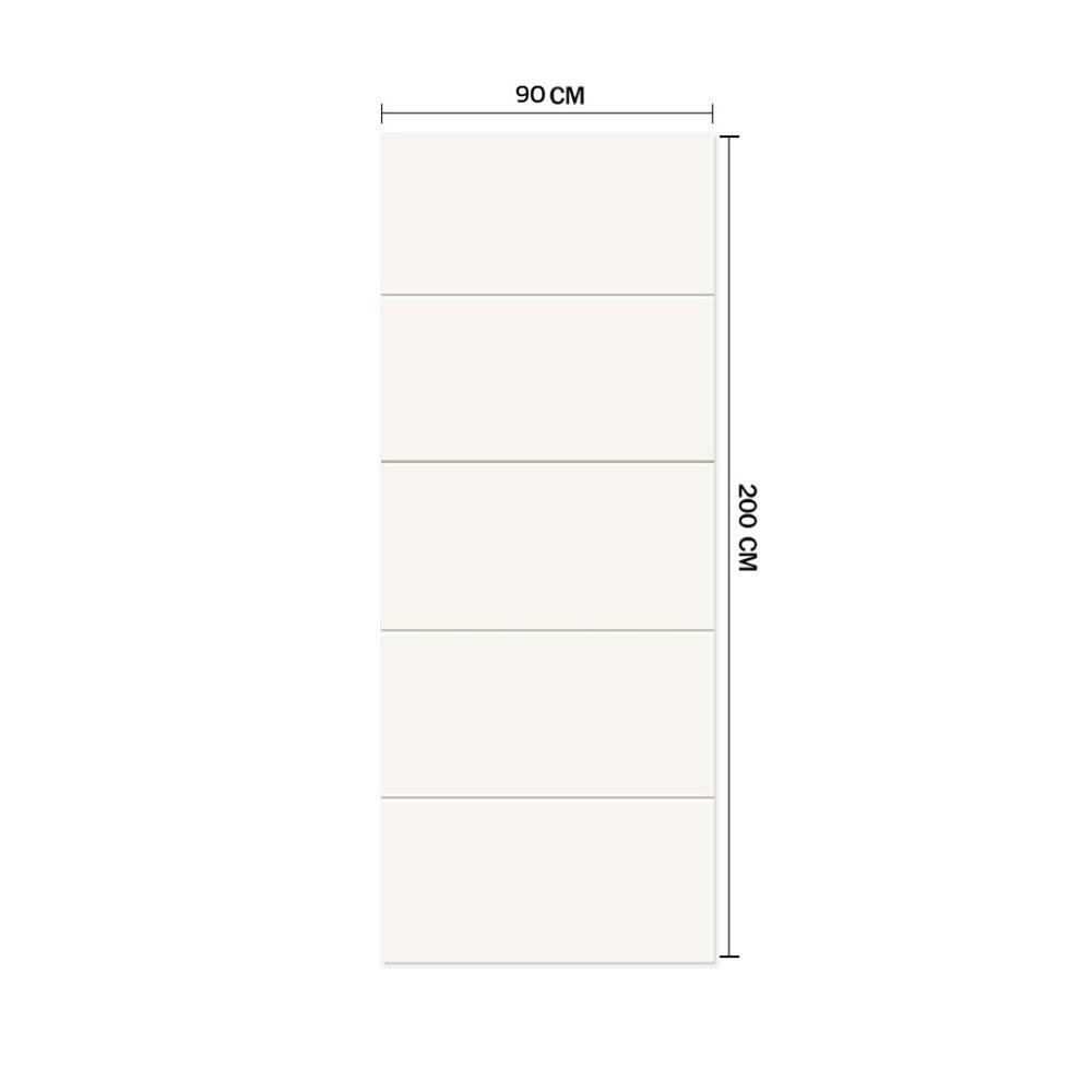 ประตูภายใน HDF ไม่เจาะลูกบิด METRO LINEA 08 90x200 ซม. สีรองพื้น