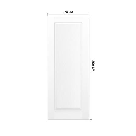 ประตูภายใน HDF ไม่เจาะลูกบิด METRO BOSA 101 ดารารัตน์ 70x200 ซม. สีรองพื้น_3