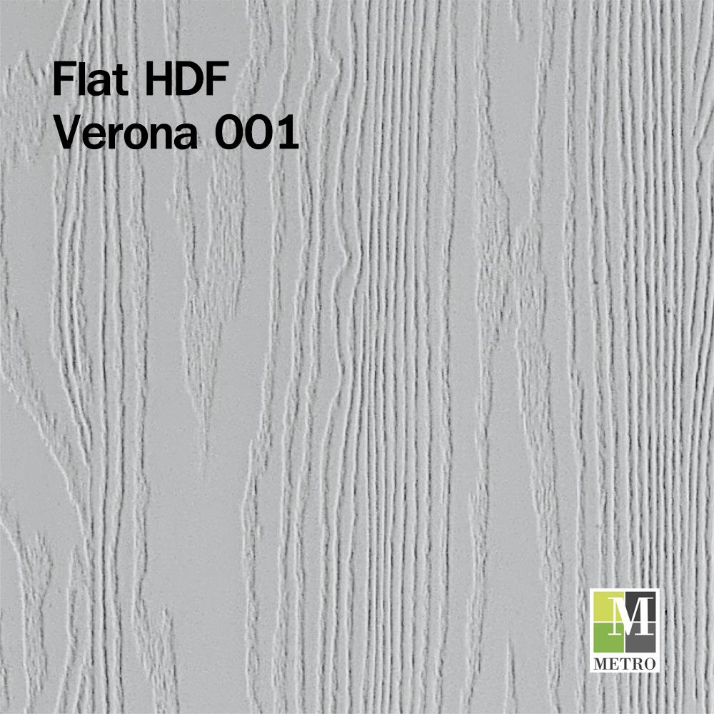 ประตูภายใน HDF เจาะลูกบิด METRO VERONA 001 90x200 ซม. สีรองพื้น