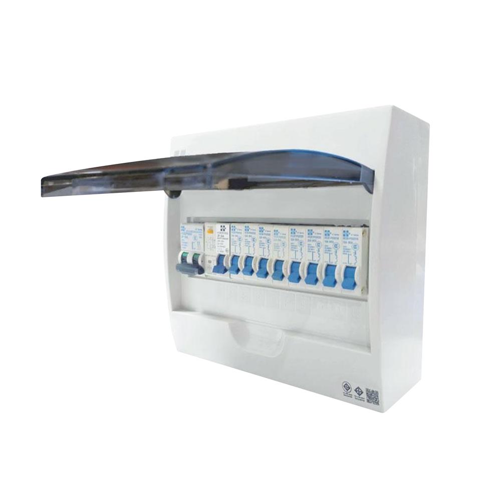 ชุดตู้คอนซูมเมอร์ยูนิต 12 ช่อง พร้อมเมนและกันดูด RCBO 50 แอมป์ HI-TEK