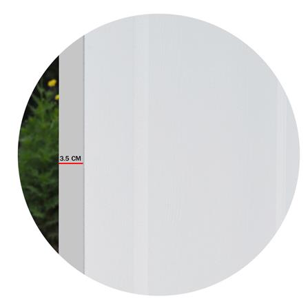 ประตูภายใน HDF ไม่เจาะลูกบิด METRO BOSA 101 ดารารัตน์ 90x200 ซม. สีรองพื้น_4