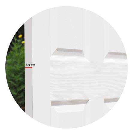 ประตูภายใน HDF ไม่เจาะลูกบิด METRO COMO 401 กัลปพฤกษ์ 90x200 ซม. สีรองพื้น_4