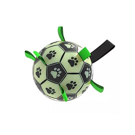 ของเล่นสุนัข MOMOVIDA LUMINOUS FOOTBALL DT-8 สีเขียว_0