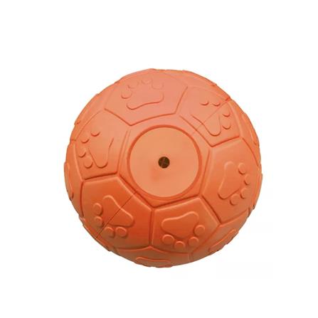 ของเล่นสุนัข MOMOVIDA RUBBER FOOTBALL DT-15L สีส้ม_0