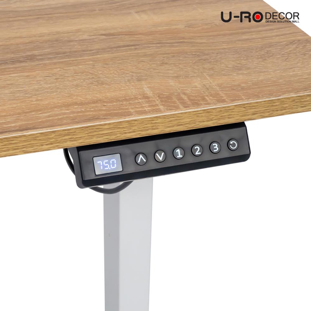 โต๊ะปรับระดับไฟฟ้า U-RODECOR NIKKO 120 ซม. สีโอ๊ค