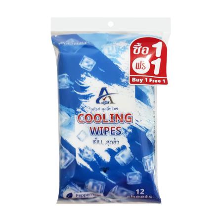 ผ้าเช็ดทำความสะอาด A RIGHT COOLING 12 แผ่น (แพ็ก 2 ชิ้น)_0