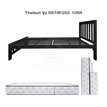 เตียงเหล็ก 3.5 ฟุต THAIBULL SSTRF252-105R สีดำ_4
