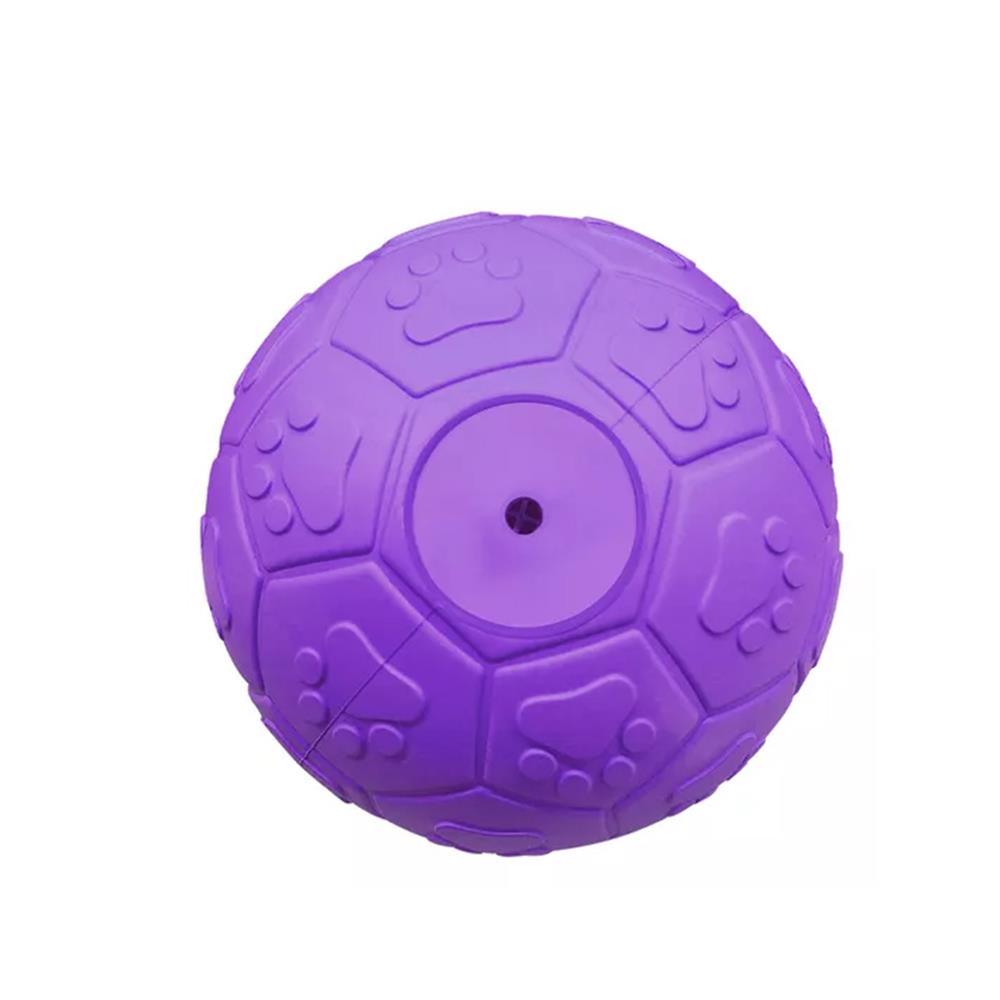 ของเล่นสุนัข MOMOVIDA RUBBER FOOTBAL DT-15L สีม่วง