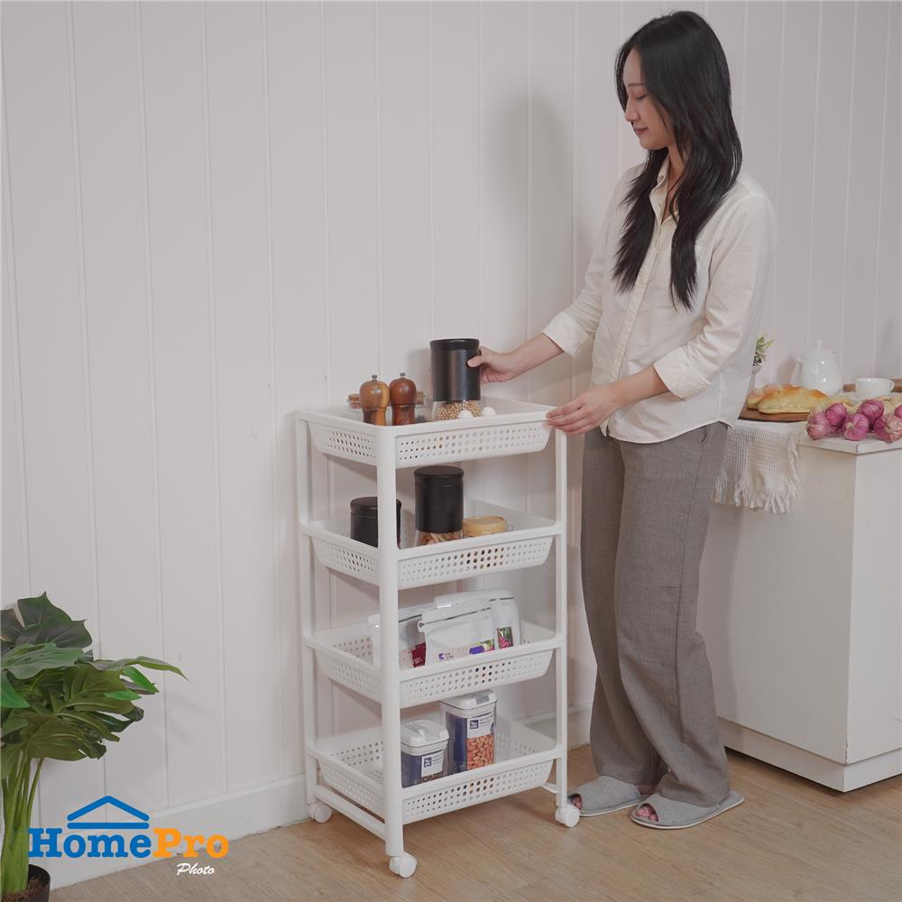 ชั้นวางของพลาสติก 4 ชั้น KECH OKEY 36X44.5X88.5 ซม.