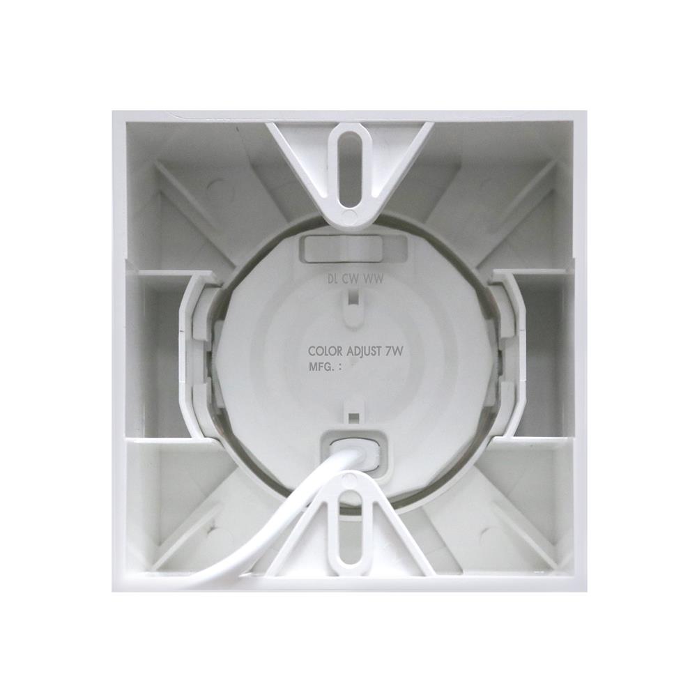 ดาวน์ไลท์ LED RACER ADJUST 4 นิ้ว 7 วัตต์ DAYLIGHT/COOL WHITE/WARM WHITE สีขาว