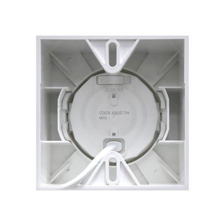 ดาวน์ไลท์ LED RACER ADJUST 4 นิ้ว 7 วัตต์ DAYLIGHT/COOL WHITE/WARM WHITE สีขาว_2