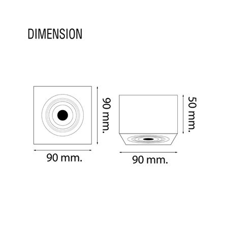 ดาวน์ไลท์ LED RACER ADJUST 4 นิ้ว 7 วัตต์ DAYLIGHT/COOL WHITE/WARM WHITE สีขาว_5