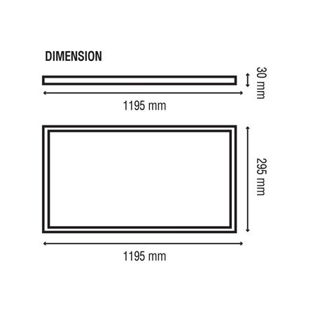 โคมฝังฝ้า LED RACER PANEL ULTRA GLOW 42 วัตต์ 30X120 ซม. DAYLIGHT_4