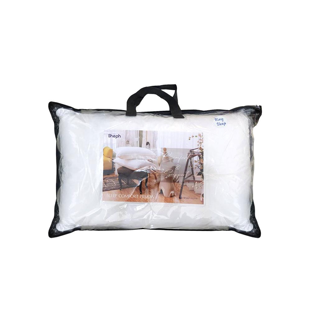 หมอนหนุน ไมโครไฟเบอร์ SHEPH KING 24x35 นิ้ว สีขาว