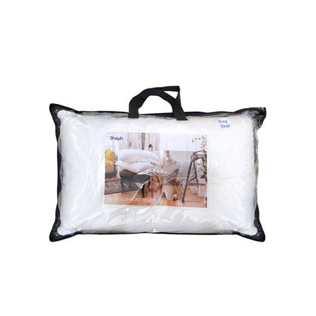 หมอนหนุน ไมโครไฟเบอร์ SHEPH KING 24x35 นิ้ว สีขาว_1