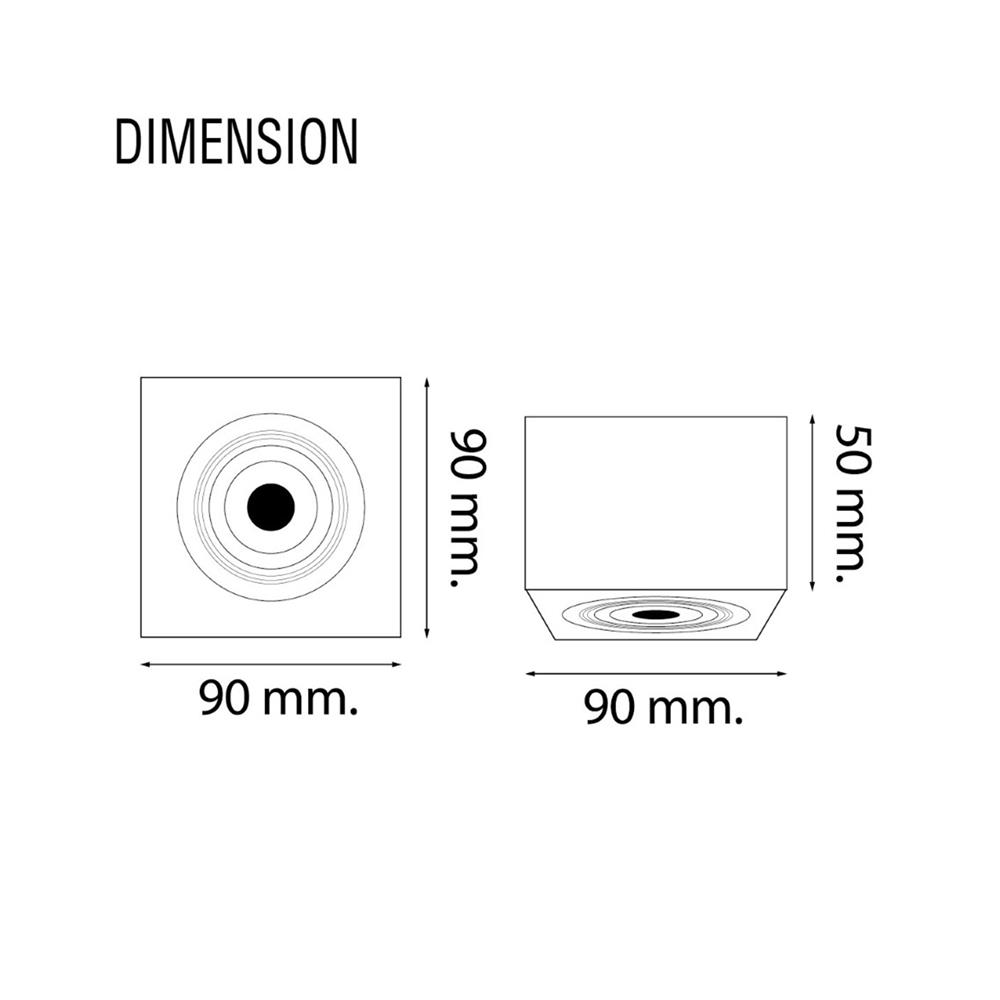 ดาวน์ไลท์ LED RACER ADJUST 4 นิ้ว 7 วัตต์ DAYLIGHT/COOL WHITE/WARM WHITE สีดำ