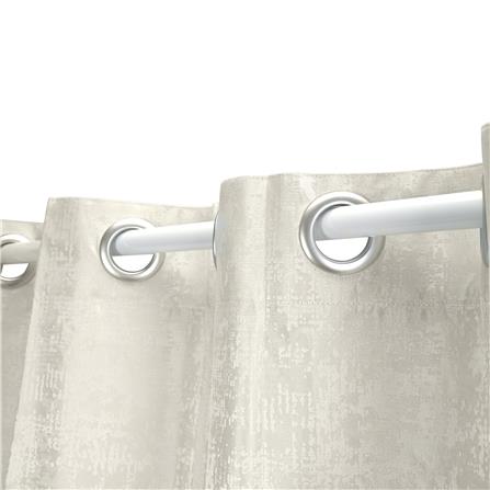 ผ้าม่าน EYELET HOME LIVING STYLE CRUSTAL UV 135x220 ซม. สีครีม_2