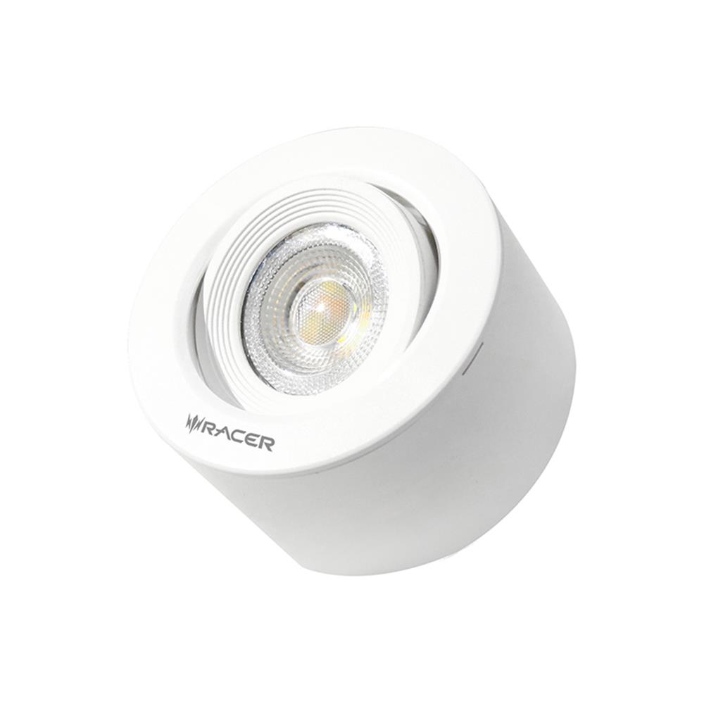 ดาวน์ไลท์ LED RACER ADJUST 4 นิ้ว 7 วัตต์ DAYLIGHT/COOL WHITE/WARM WHITE สีขาว