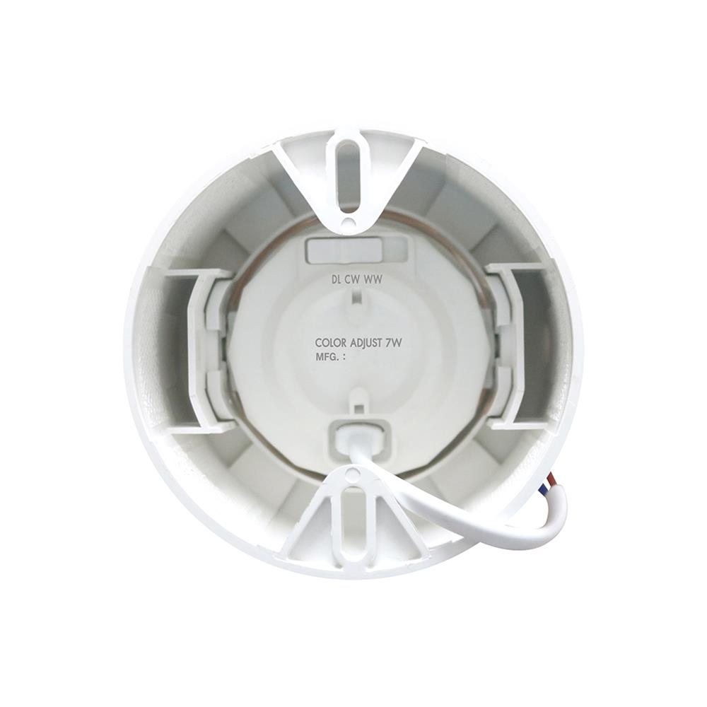 ดาวน์ไลท์ LED RACER ADJUST 4 นิ้ว 7 วัตต์ DAYLIGHT/COOL WHITE/WARM WHITE สีขาว