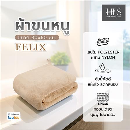 ผ้าขนหนู HOME LIVING STYLE FELIX 30x60 นิ้ว สี BROWN_5