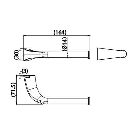 ที่ใส่กระดาษ COTTO CT0342BGR(HM) สีทอง_2
