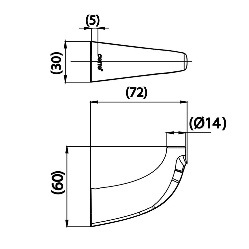 ขอแขวนผ้า COTTO CT0341BGR(HM) สีทอง