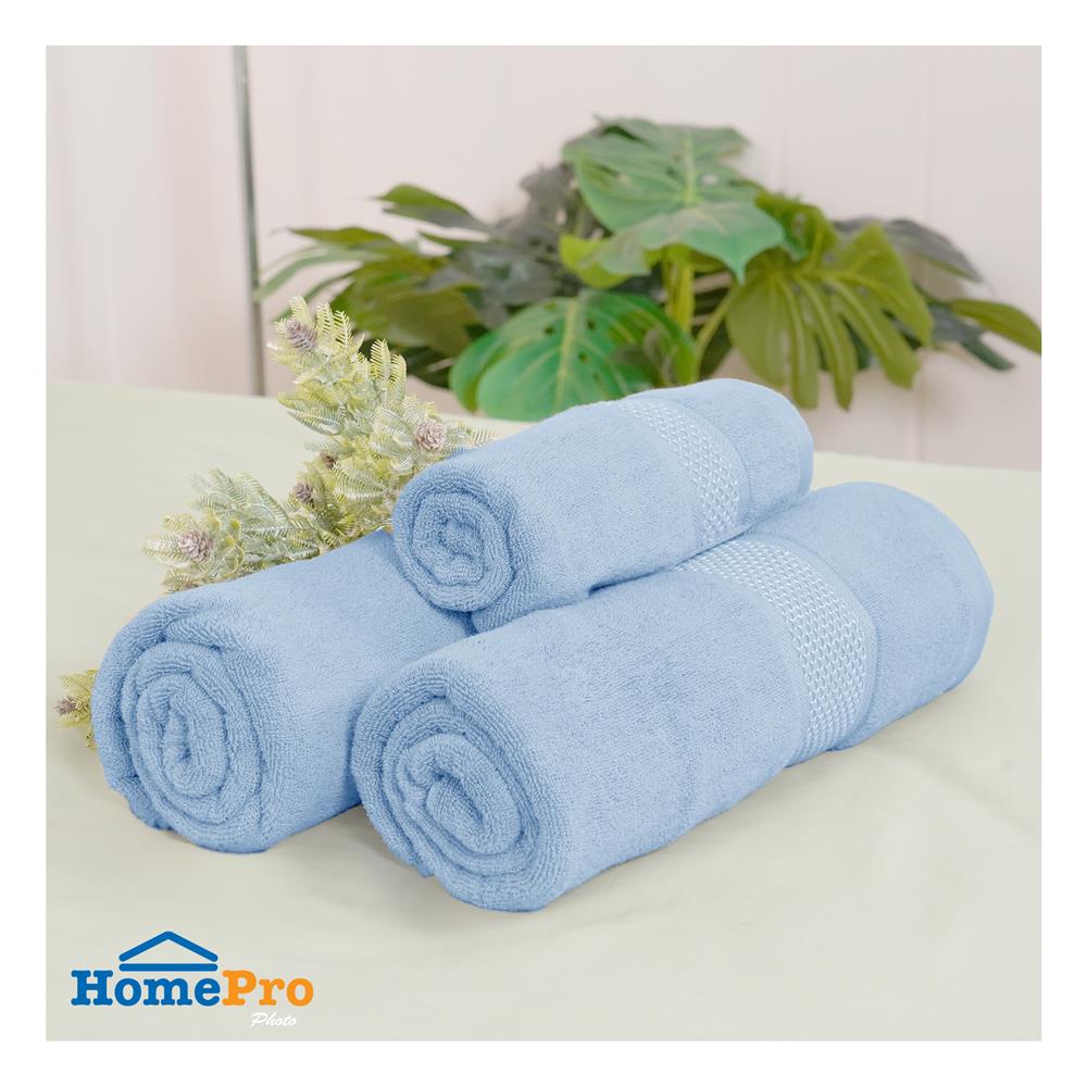 ผ้าขนหนู HOME LIVING STYLE GRACIAS 16x32 นิ้ว สี BLUE