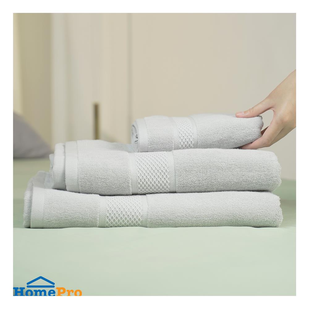 ผ้าขนหนู HOME LIVING STYLE GRACIAS 30x60 นิ้ว สี GREY